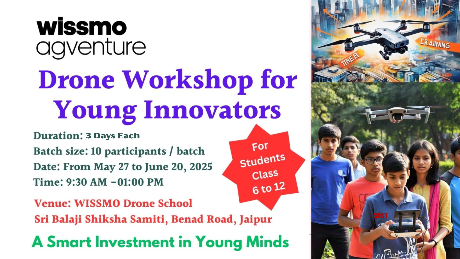 Drone Workshop for Young Innovators