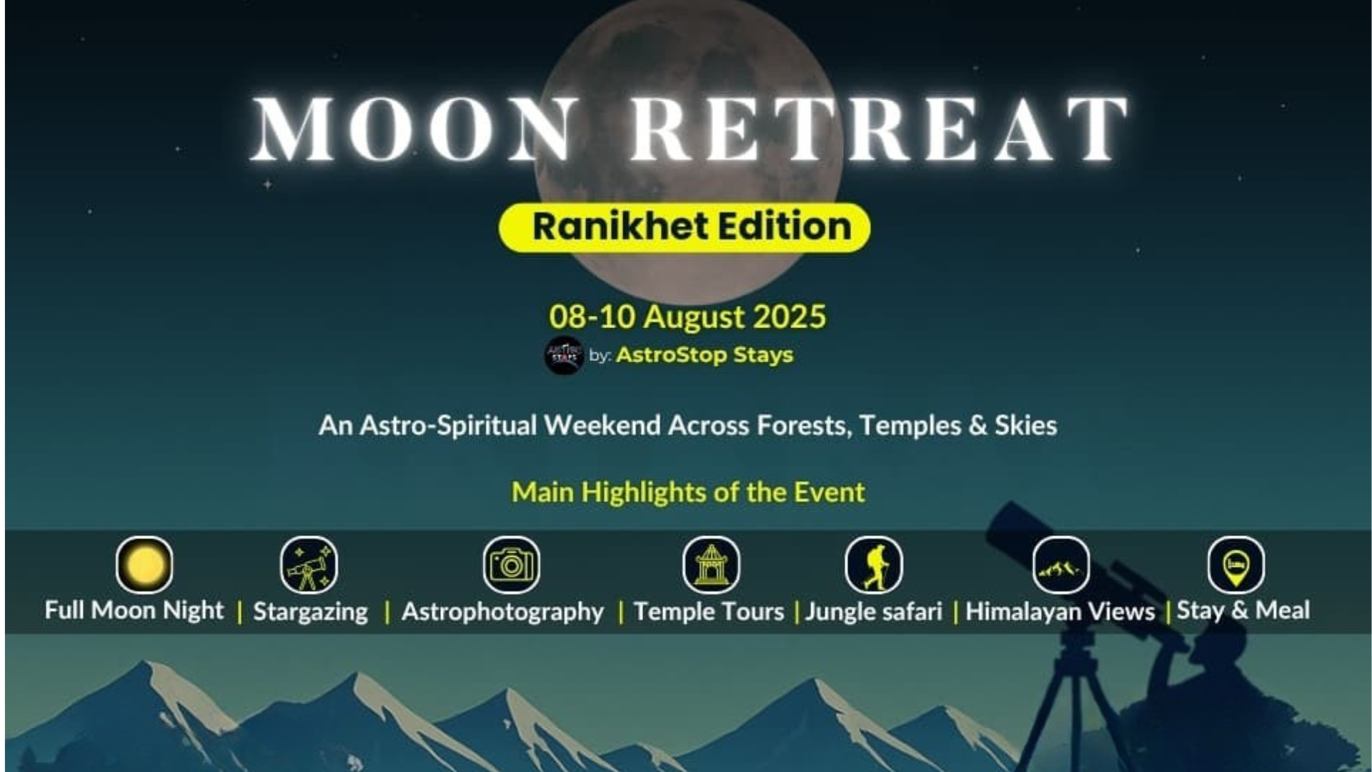 The Moon Retreat – Ranikhet Edition by Astrostops