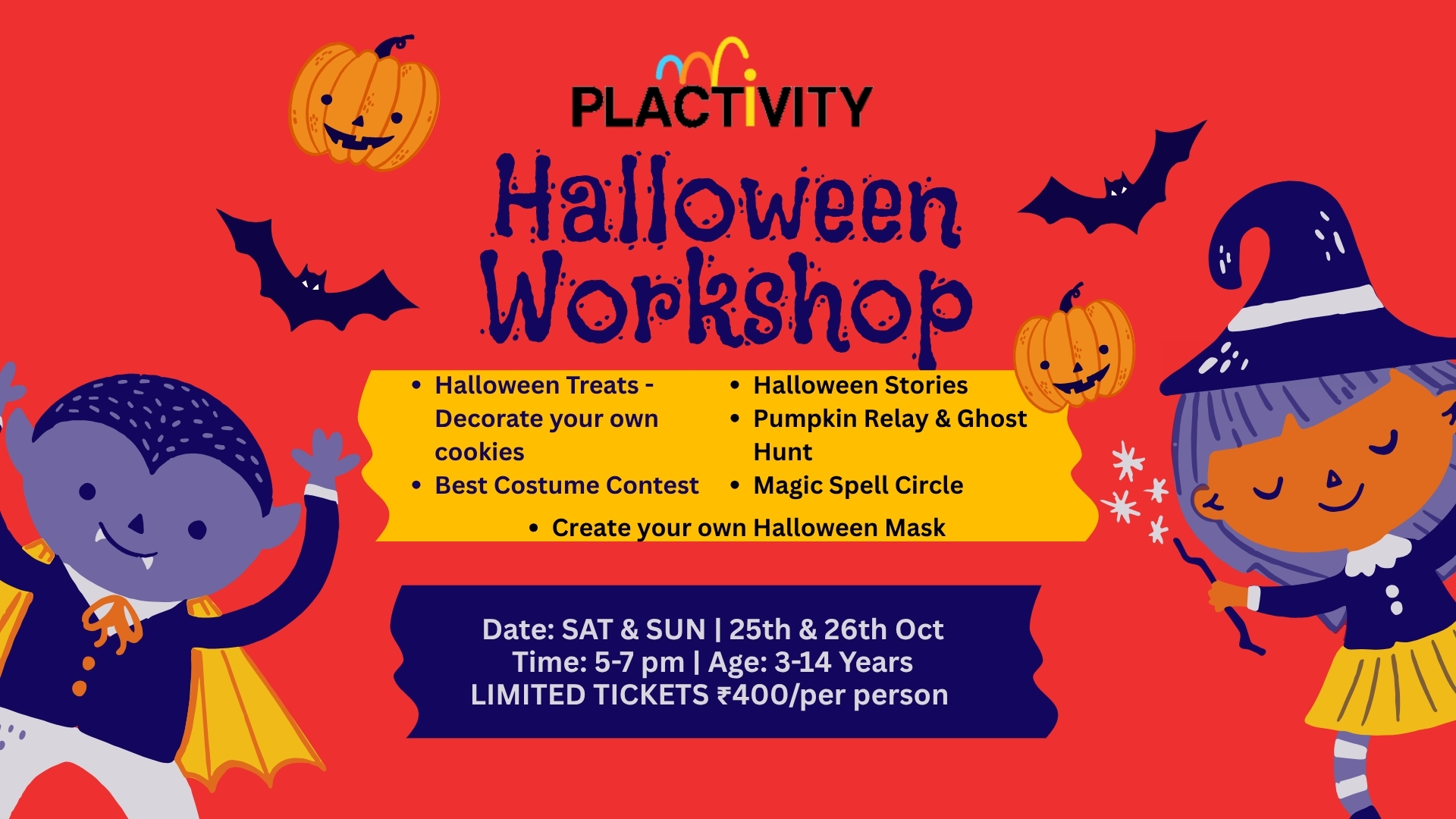 Halloween Workshop for Kids in Bangalore – Chalkboard Schools