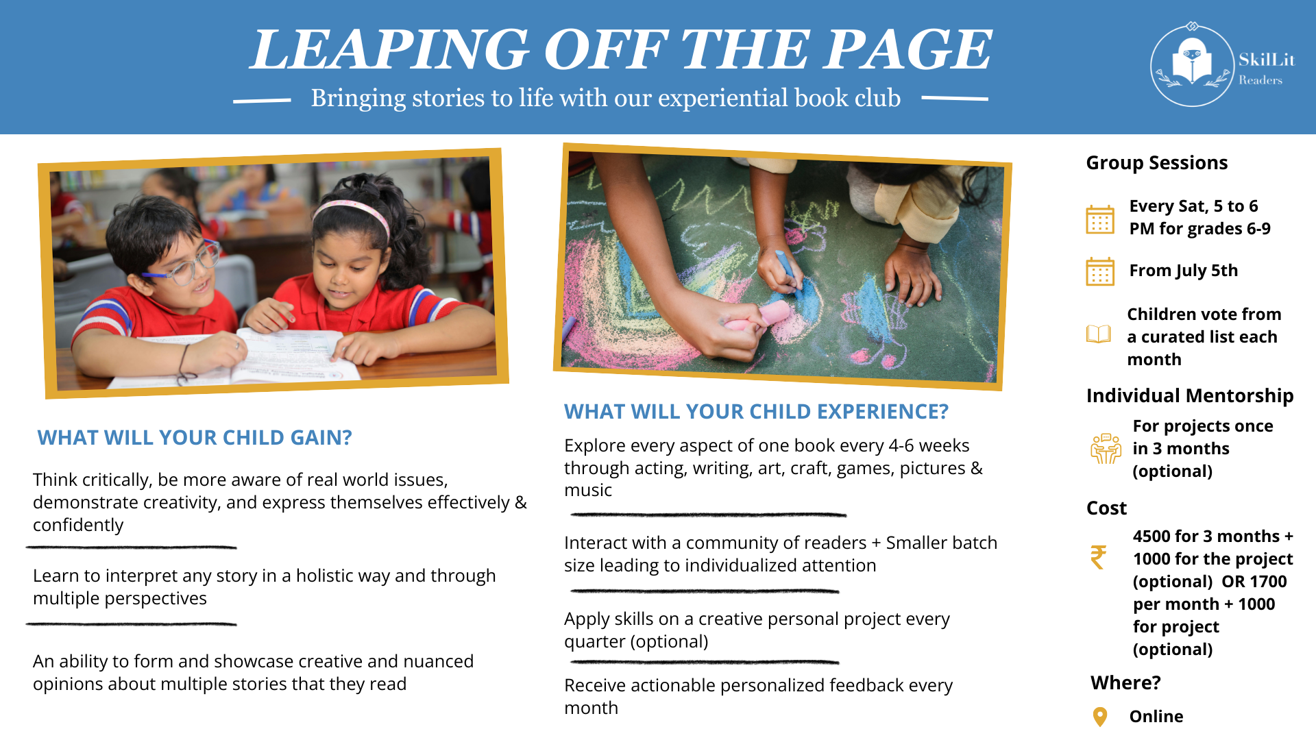 Leaping Off the Page : Our Online Experiential Book Club